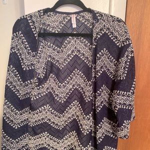 Xhilaration Blue & White Coverup | Bathing suit Coverup